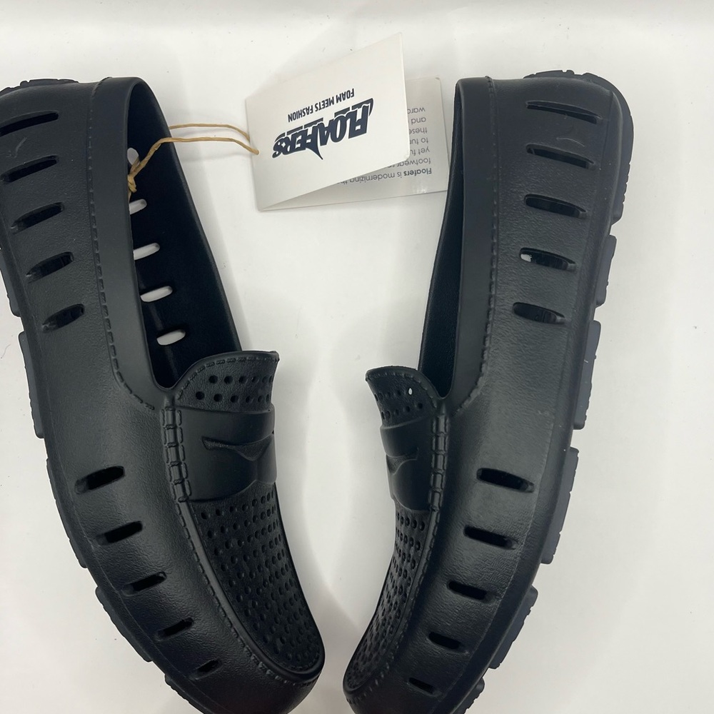 Floafers Shoes Country Club Loafers Driving Slip On NEW WITH TAGS Black Size 8 - Picture 5 of 11